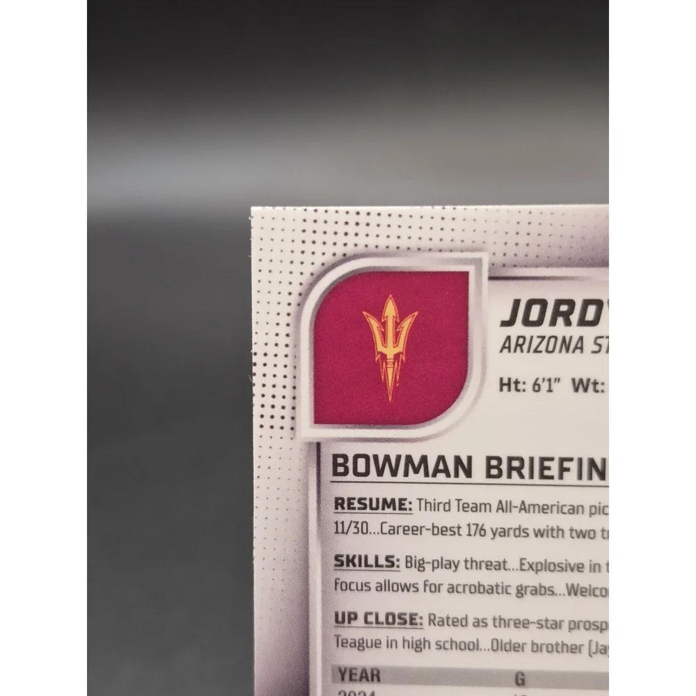 2025 Bowman Chrome Jordyn Tyson #31 1st Bowman X-Fractor Saints 8th Overall 2026